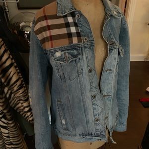 Lucky brand Burberry custom jean jacket